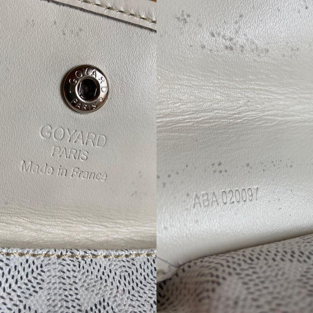 Goyard Saint Louis PM white PVC leather 26 x 47 x 14 cm pouch A4