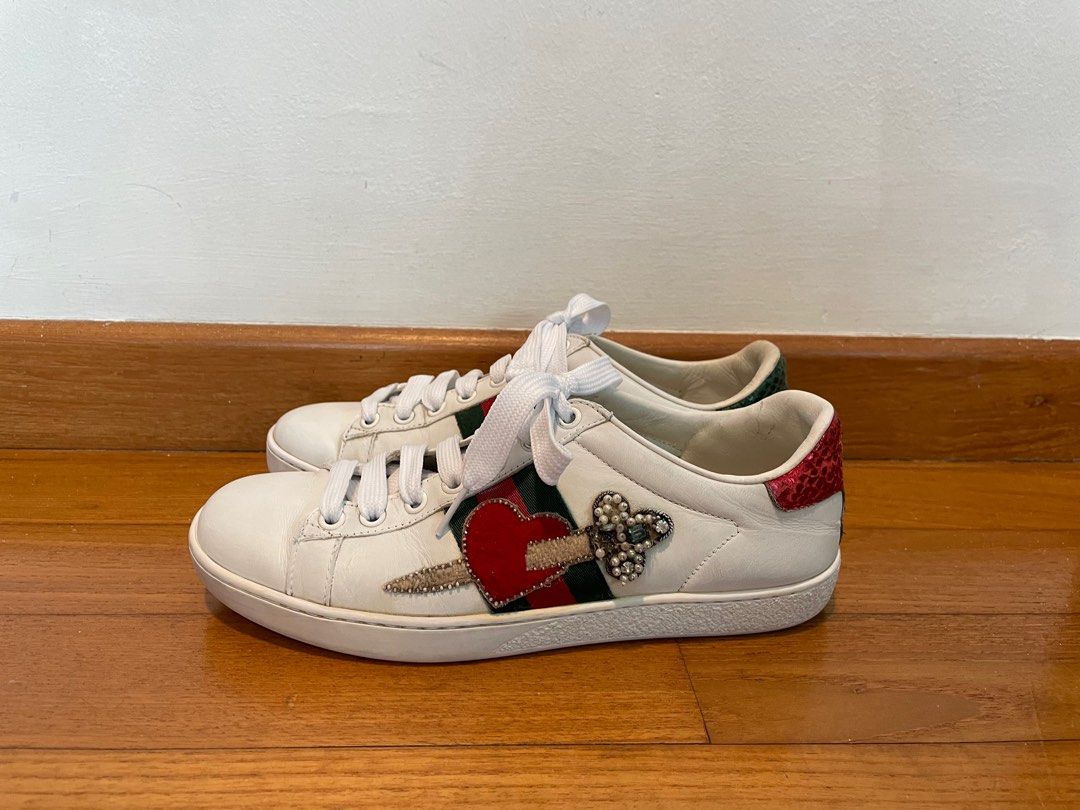 Gucci heart discount dagger ace sneakers