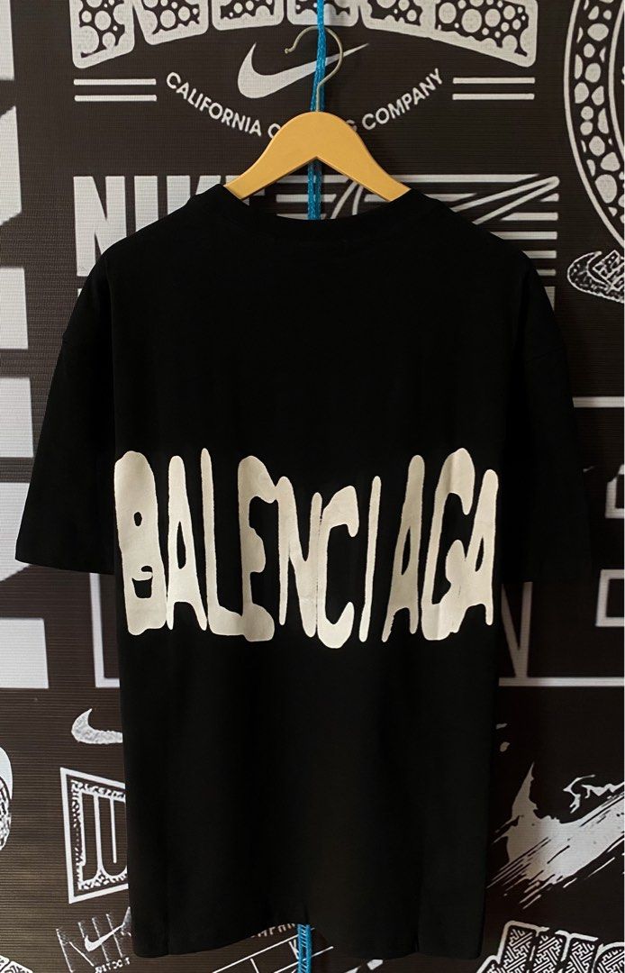 GUCCI X BALENCIAGA SPRAY PAINT T-SHIRT, Men's Fashion, Tops & Sets, Tshirts  & Polo Shirts on Carousell