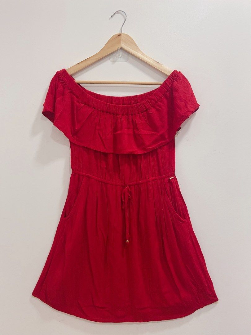 GUESS Red Dress Women s Fashion Dresses Sets Dresses on Carousell