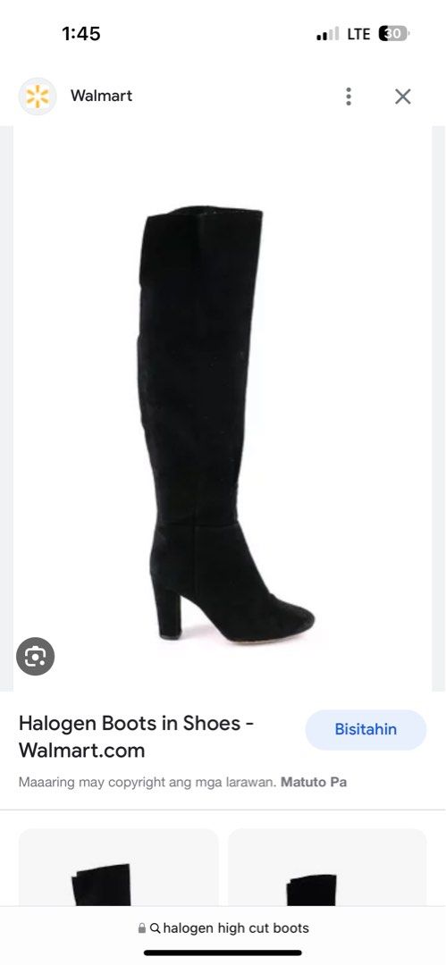 Halogen hotsell white boots