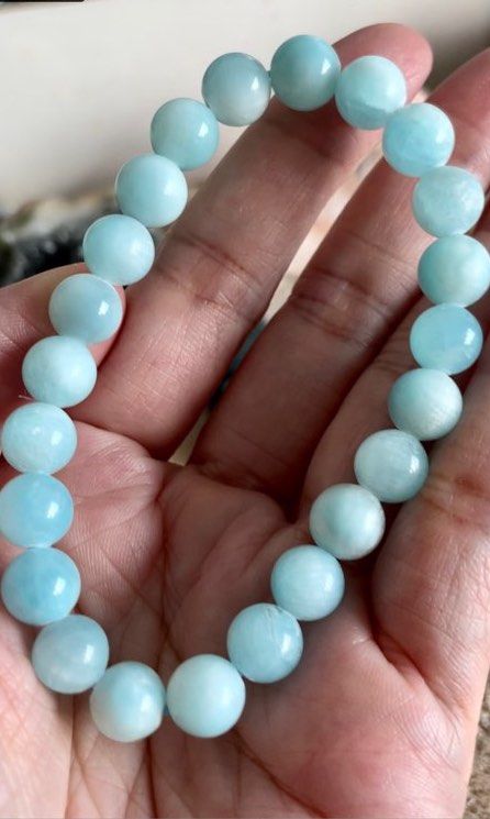 14mm Hemimorphite Bracelet – Awaken the Gems