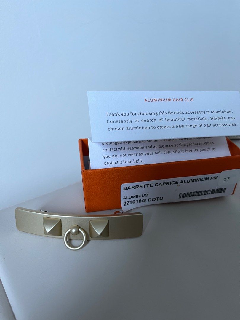 Hermes Caprice PM hair clip, Luxury, Accessories on Carousell display picture 1
