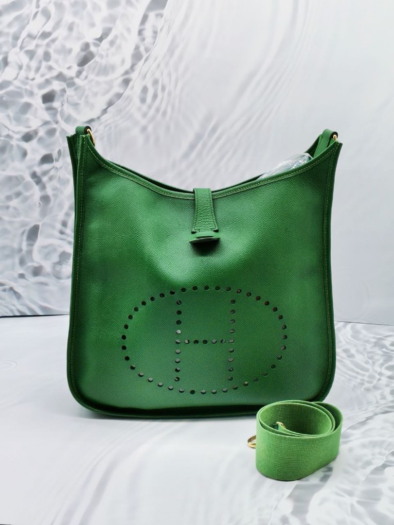 HERMES EVELYNE EPSOM LEATHER SHOULDER BAG Women s Fashion Bags