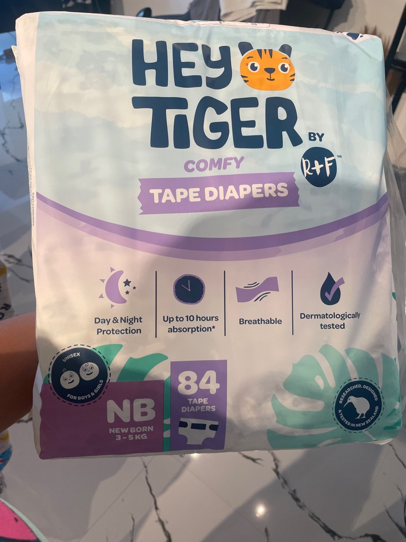 HEY TIGER DIAPER NB, Babies & Kids, Bathing & Changing, Diapers & Baby