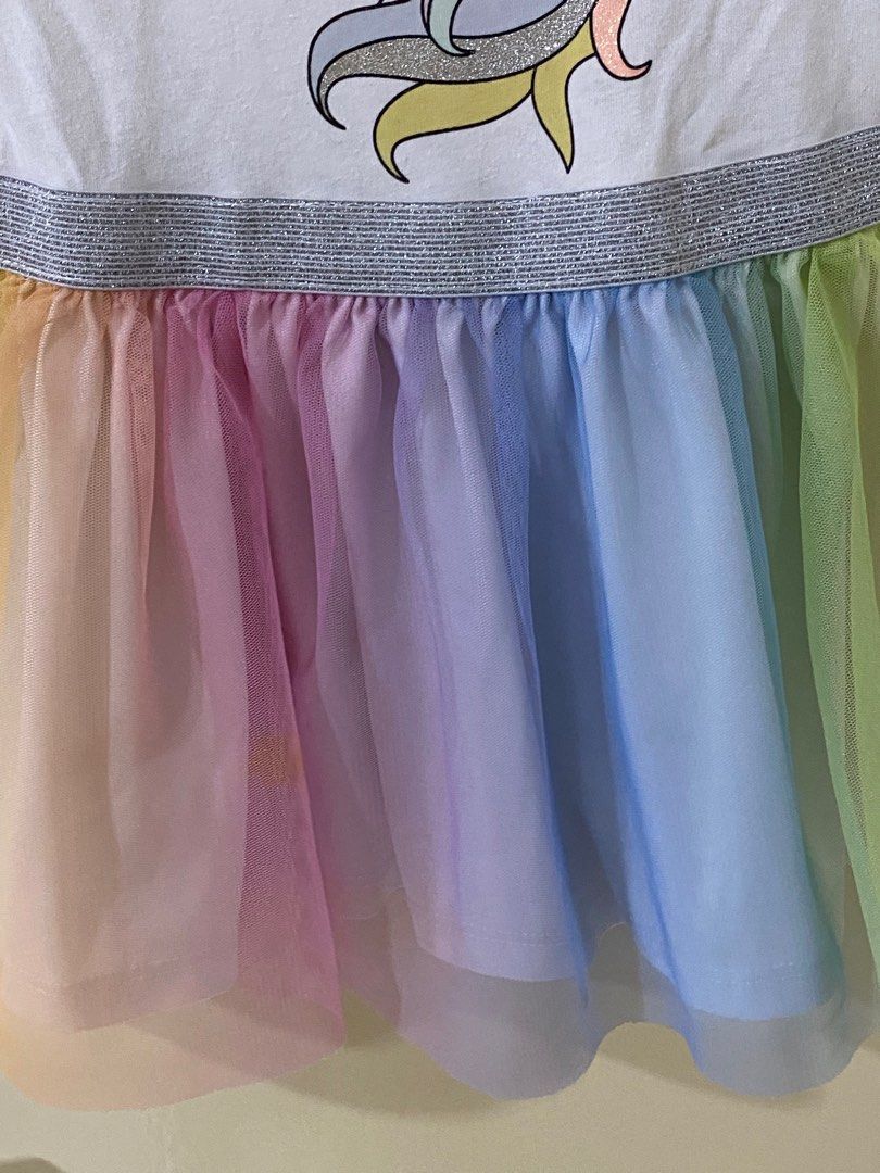 H M unicorn rainbow dress for toddlers Babies Kids Babies Kids Fashion on Carousell