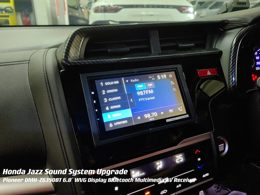 Honda Fit Sound System Upgrades (Pioneer DMH-Z6350Bt, JL Audio JD400/4 ...