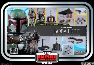 Hot Toys MMS574 1/6 Star Wars Empire Strike Back Boba Fett 40th Anniversary Collectible Figure