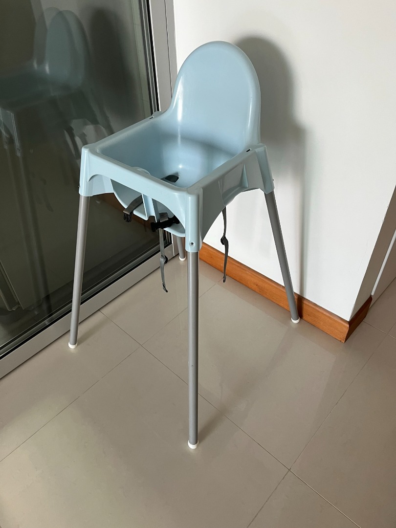 IKEA ANTILOP Highchair with tray blue, Babies & Kids, Baby Nursery