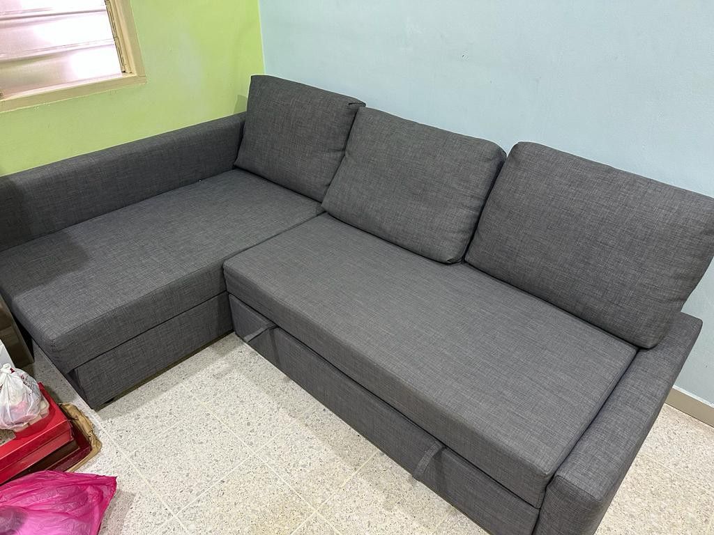 IKEA FRIHETEN L Shape Sofa bed, Furniture & Home Living, Furniture