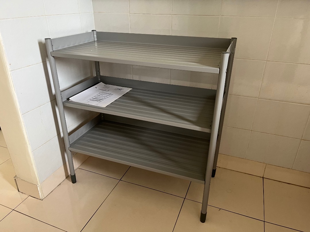 Ikea Hindo 3 tier shelf, Furniture & Home Living, Furniture, Shelves, & Racks on Carousell