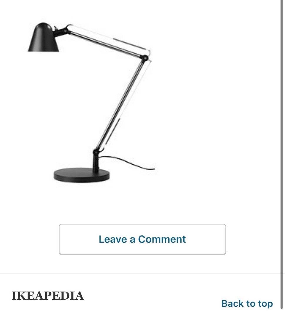 Ikea uppbo desk lamp deals