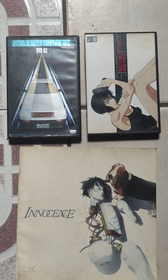 initial d ghost in a shell DVD book Japan vintage (Category: Comics & Manga) located in Manila. Submitted by ltdshop808 (Listing ID 1254134559, Image 2). Description: initial d and ghost in a shell DVD and book Japan release galing Japan rare set wyswyg galing japan authentic initial d 2 PC's CD DVD ghost in a shell 1 pc CD DVD ghost in a shell book good condition set package only payment via gcash.