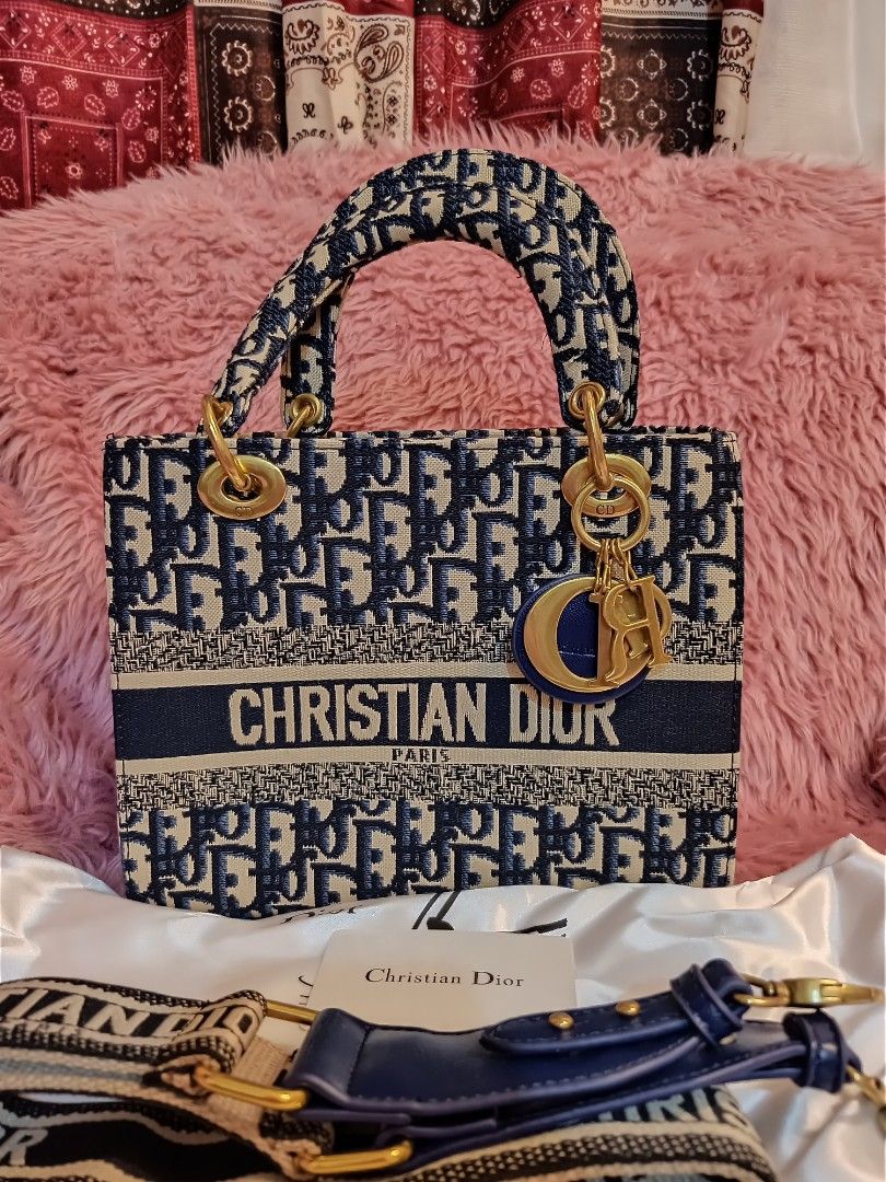 Japan Preloved Lady Dior sling (Category: Luxury Bags & Wallets) located in Cebu City. Submitted by day.98 (Listing ID 1254264118, Image 1). Description: selected from japan surplus fully embroidered coded with dust bag no flaws.