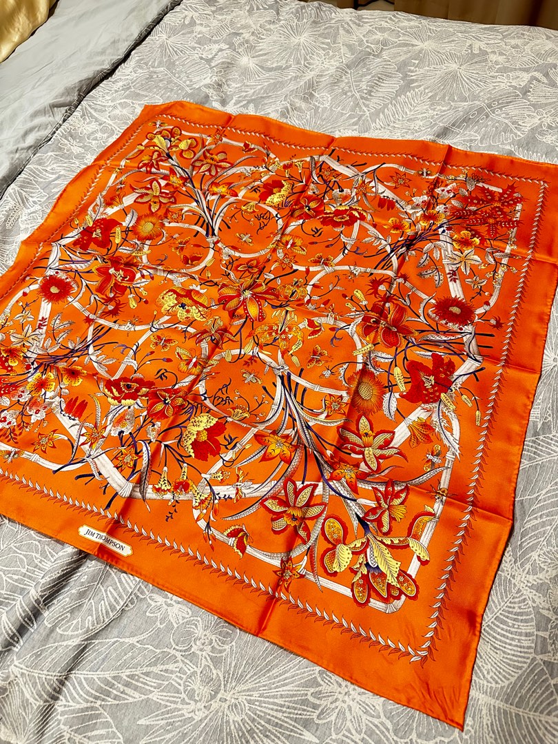 Jim Thompson Silk Scarf, Women's Fashion, Watches & Accessories