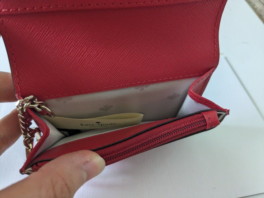 Kate Spade Red Wallet Mini new york