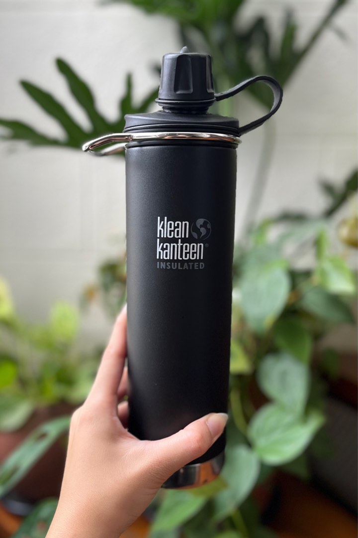 Klean Kanteen Reflect Vacuum Geïsoleerde drinkfles met roestvrij stalen unibody bamboe dop gespiegeld roestvrij 592 ml
