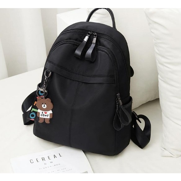 Korean Style backpack School bag Travel bag Plain design Simple