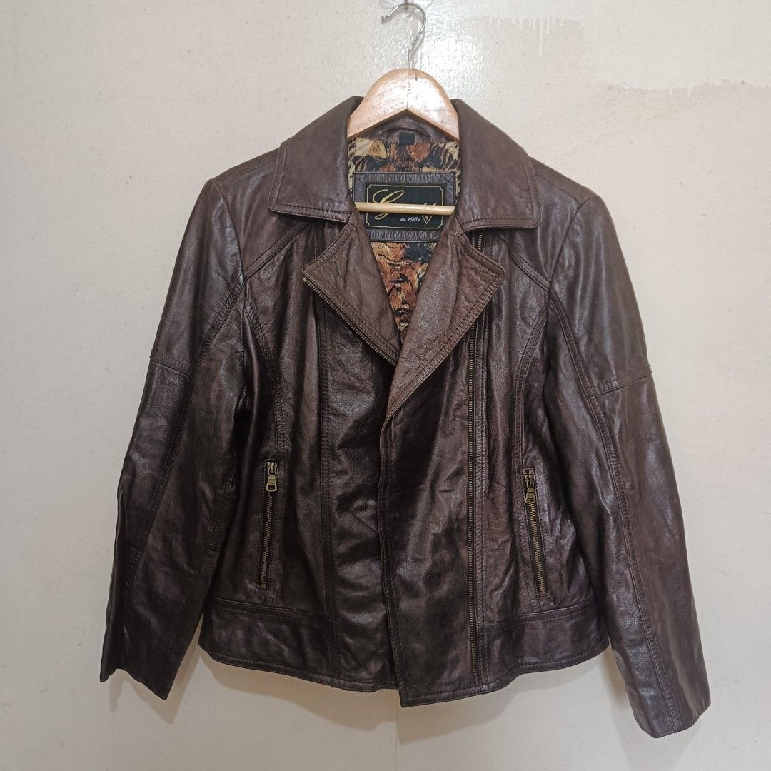 Guess leather jacket wilson leather store
