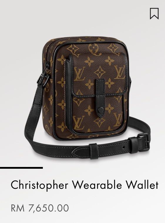 Lv christopher sales wearable wallet