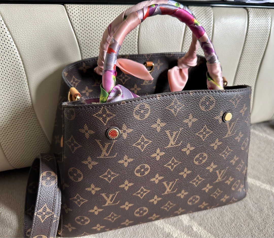 AUTHENTIC LV MONTAIGNE MM WITH LV TWILLY