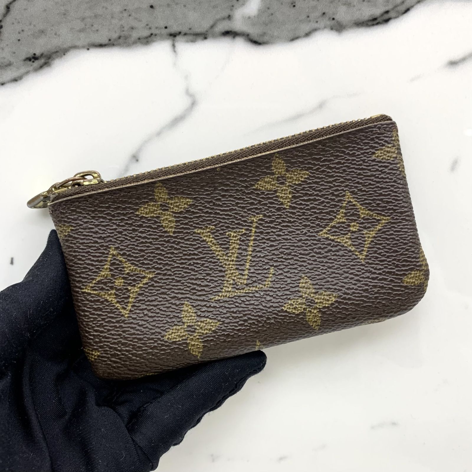 Louis Vuitton Key Cles Pochette Keychain Change Monogram Vernis