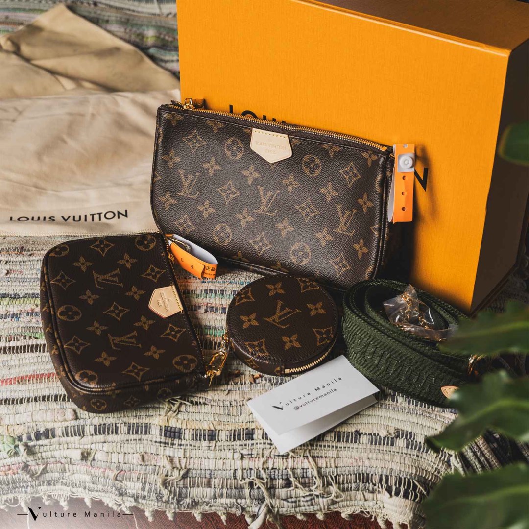 PRADA Leather Multi Pochette, Luxury, Bags & Wallets on Carousell