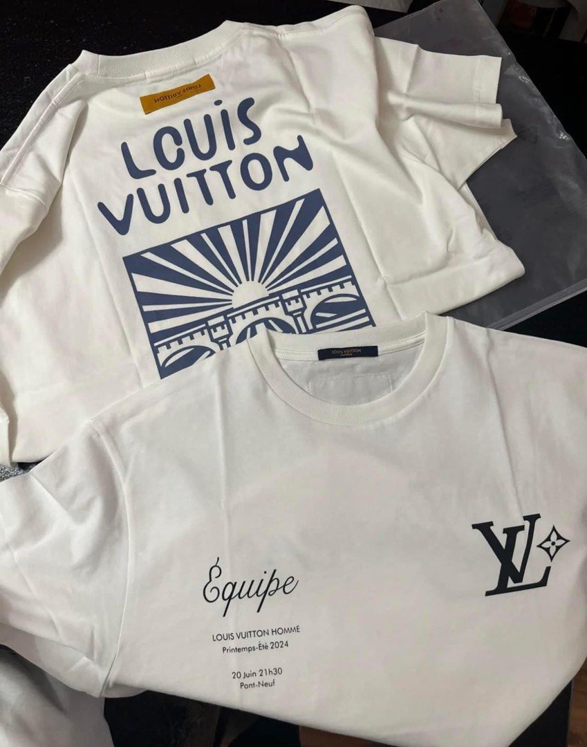 Louis Vuitton Equipe LV Polo White - Mens, Size L0