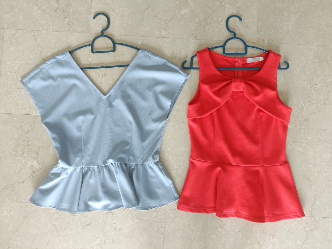 Love Bonito Peplum Tops Size M for work or casual outings