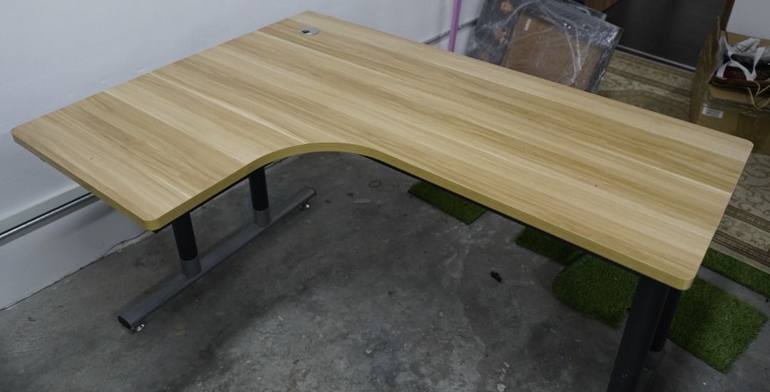 L-Shape Table - left, Furniture & Home Living, Furniture, Tables & Sets ...