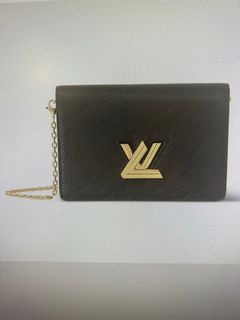 AUTH LOUIS VUITTON TWIST XS EPI GREEN COMPACT SHORT WALLET GOLD HW RARE