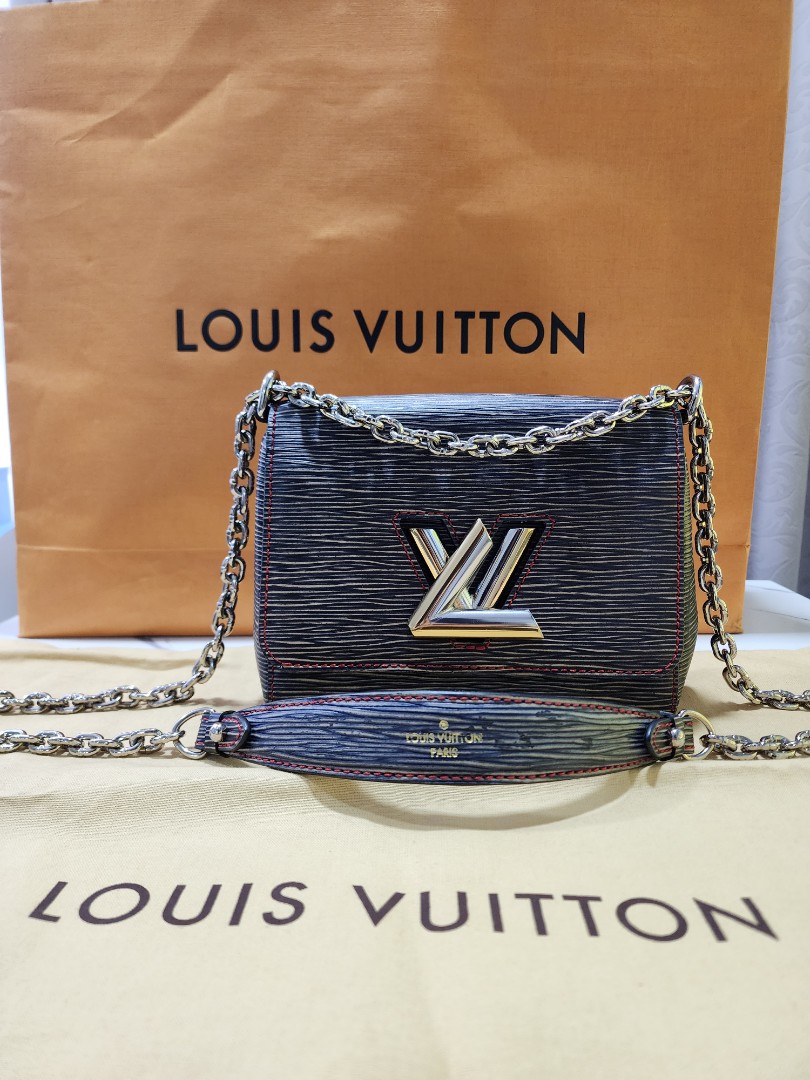 LOUIS VUITTON Shoulder Bag blue Denim Light Epi denim Twist PM