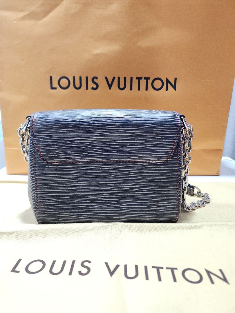 LOUIS VUITTON Shoulder Bag blue Denim Light Epi denim Twist PM