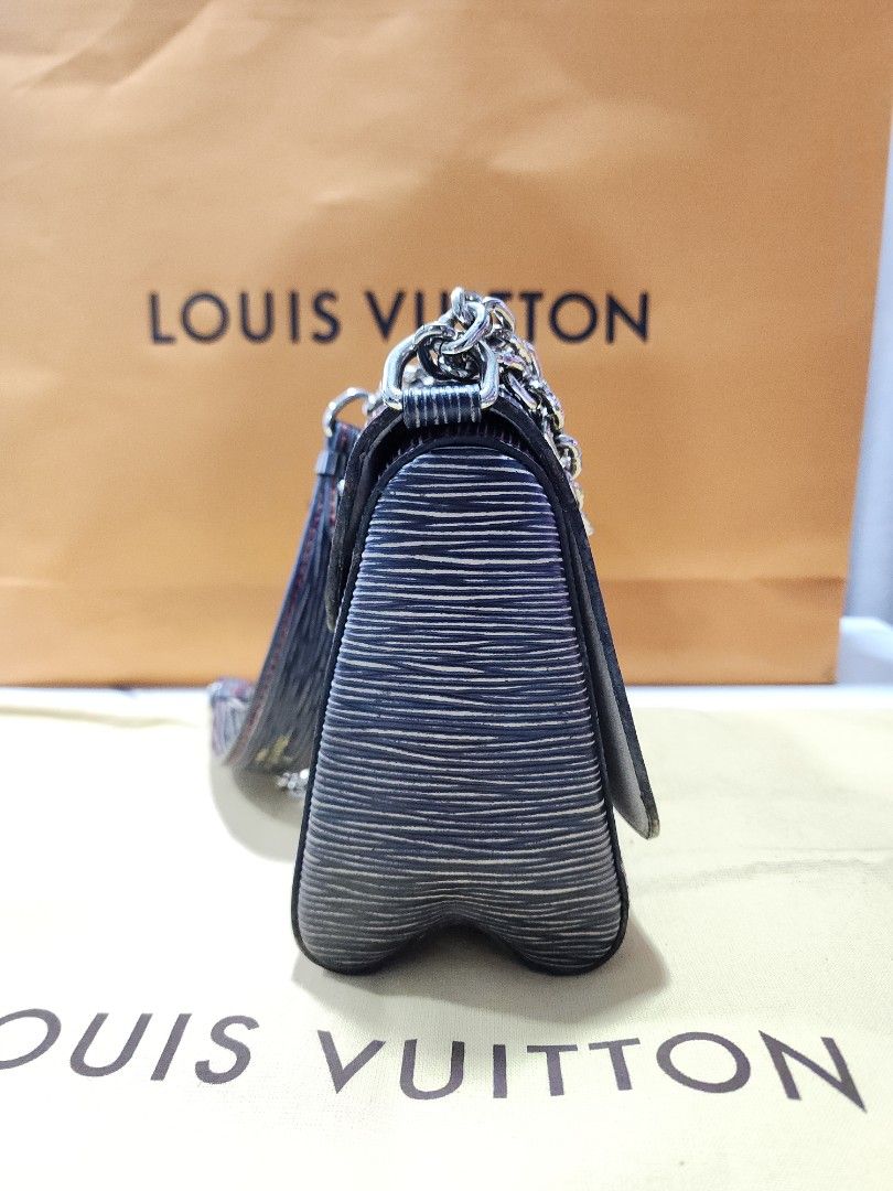 LOUIS VUITTON Shoulder Bag blue Denim Light Epi denim Twist PM