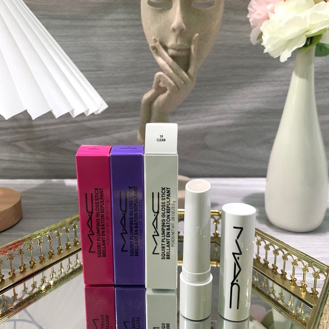 MAC Squirt Plumping Gloss Lip Balm Clear, Beauty & Personal