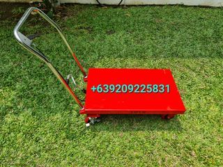 Manual table lifter for rent hydraulic 500kg capacity delivery asap pushcart lift portable wheel ok