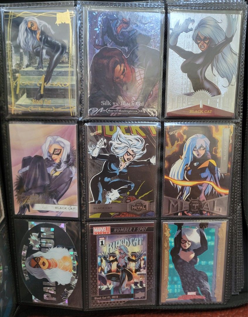 Marvel Cards Black Cat Silver Sable Valkyrie Sif Spider-man (Category: Raw Singles) located in Quezon City. Submitted by stewartsau9 (Listing ID 1254148839, Image 1). Description: For Sale: Marvel Cards Black Cat Silver Sable Valkyrie Sif Spider-man -PM for prices and additional pics -Pickup at Quezon Avenue near welcome rotonda -Lalamove shipping available.