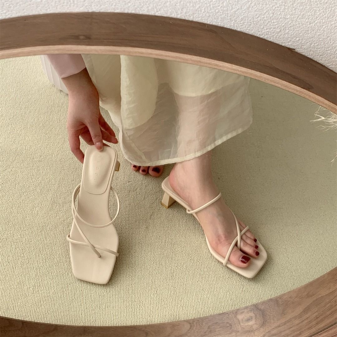Minimalist strappy sandals clearance