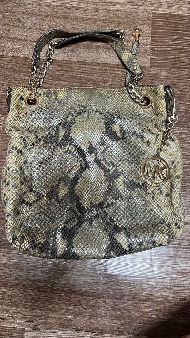 Mk deals snakeskin purse