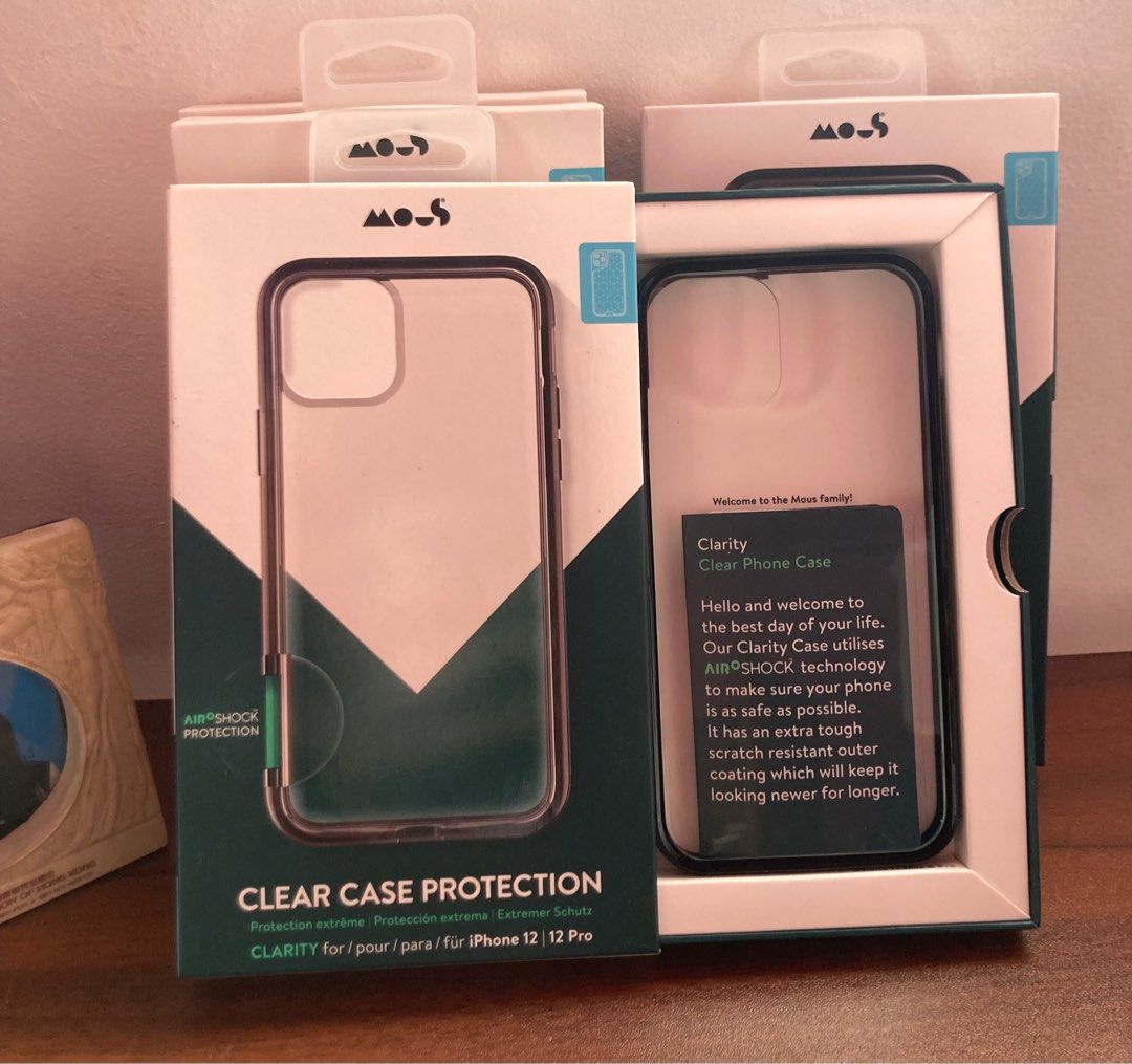 MOUS Clear Case for iPhone 12/12 Pro - Clarity (Category: Cases & Sleeves) located in Baguio. Submitted by BreezyRainShop (Listing ID 1254121433, Image 1). Description: MOUS Clear Case for iPhone 12/12 Pro - Clarity - Protective iPhone 12/12 Pro Case Clear - Scratch Resistant Crystal Clear & Slim Design - Shockproof Phone Cover Clarity - Clear Phone Case ✅1079 sale price 2 pieces avail nalang ✅What you see is what you get ✅New, mall pullout ✅No r