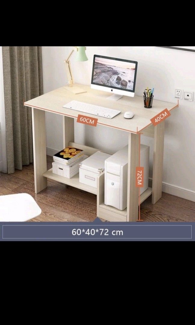 MULTI-FUNCTION DESKTOP COMPUTER TABLE/STUDY TABLE SPACE SAVER ...