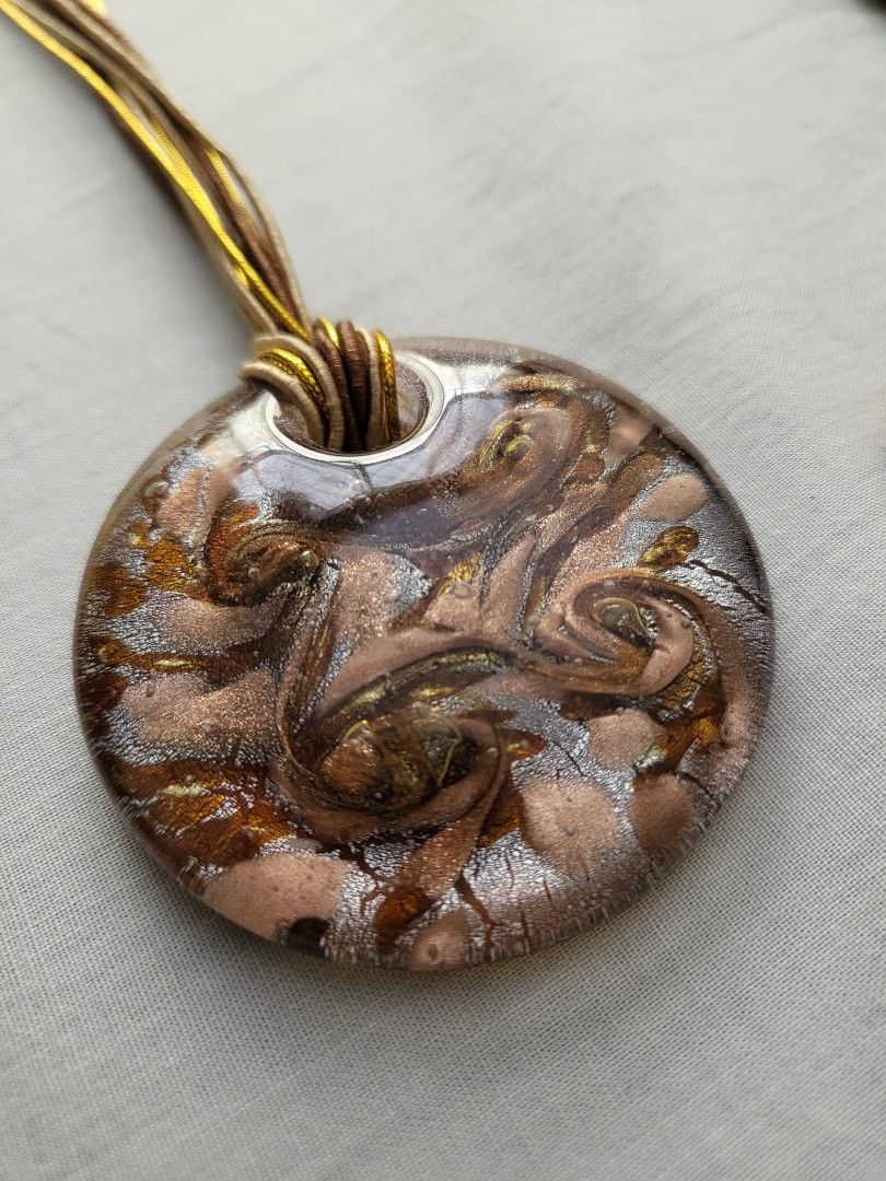 Murano and wood necklace (Category: Necklaces) located in Makati City. Submitted by m.f.c. (Listing ID 1254175340, Image 3). Description: Selling as a lot: 1. wood necklace 2. murano necklace from Spain 3. wood tibal design necklace Payment BPI BDO GCash. SF c/o buyer..
