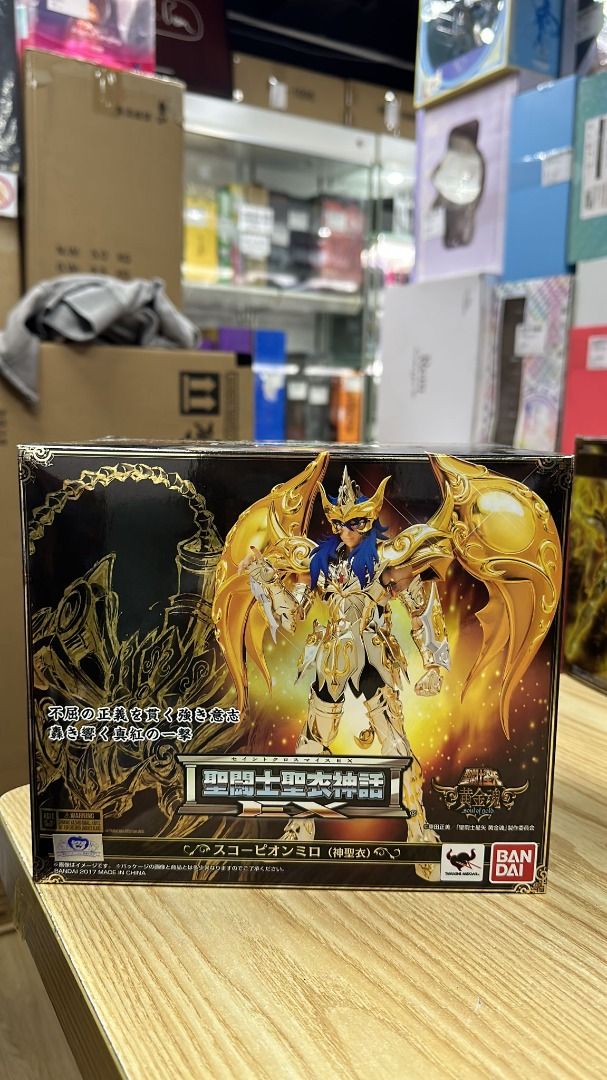Figurine Saint Seiya Myth Cloth EX - Scorpion Milo (Sog God Cloth) - Bandai - Neuf
