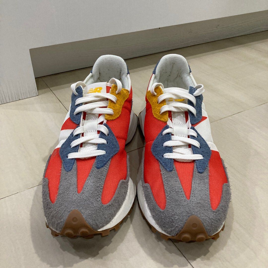 New balance 327 grey outlet orange
