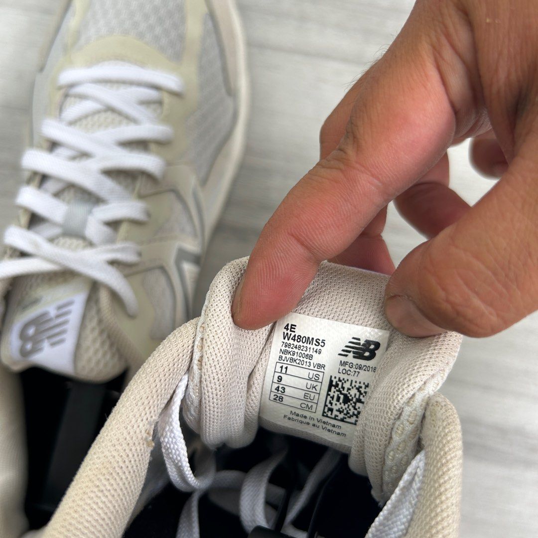 New Balance 480 Series Beige 10 MENS Men s Fashion Footwear
