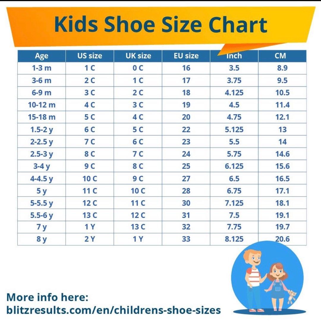 New balance top kids sizing