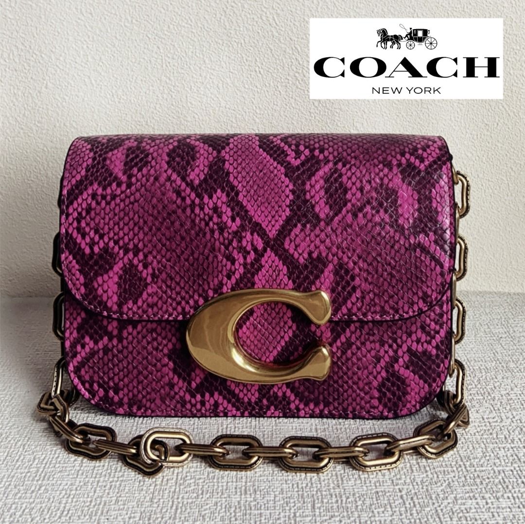 Women's Luxurious Snake Print Leather Crossbody Bag