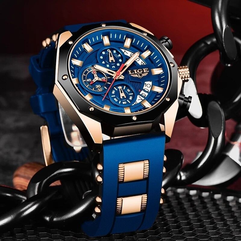 New Fashion Mens Watches Top Brand Luxury Silicone Sport Watch Men Quartz Date Clock Waterproof Wristwatch Chronograph Clock Man Carousell