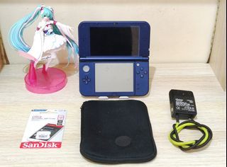 New Nintendo 3ds XL Metallic Blue 128GB CFW