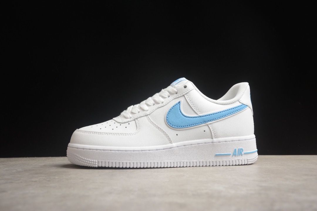White university blue air force 1 on sale